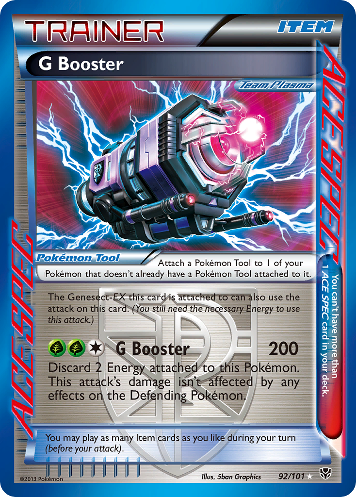 G Booster 92 Rare ACE card from Plasma Blast