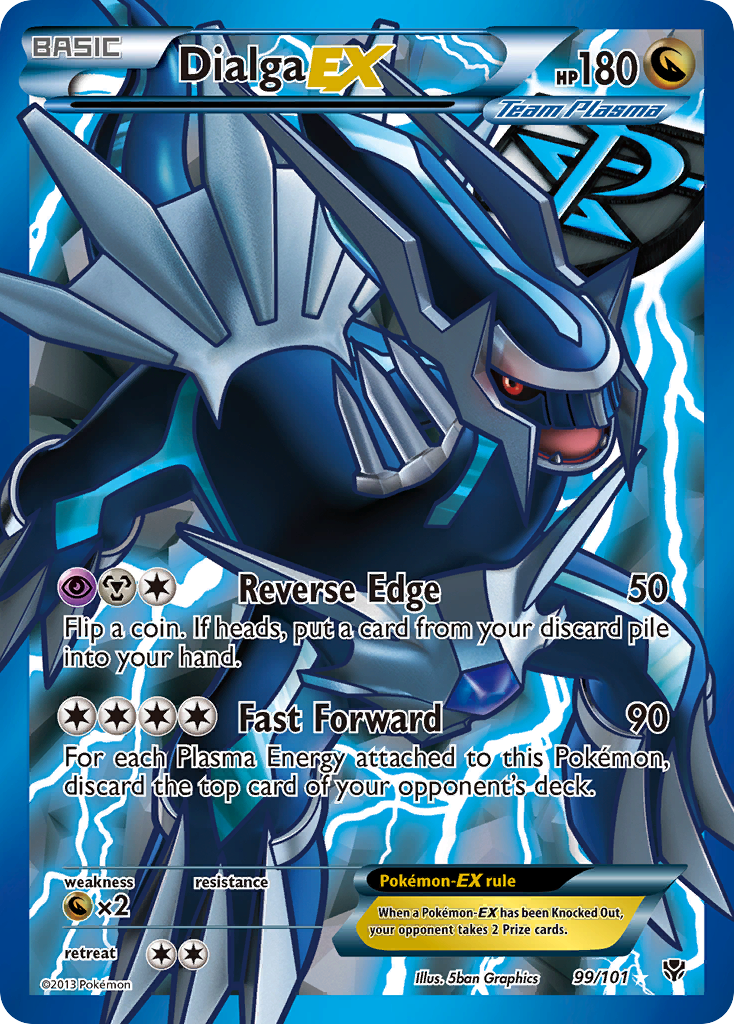 Dialga-EX 99/101 Rare Ultra card from Plasma Blast