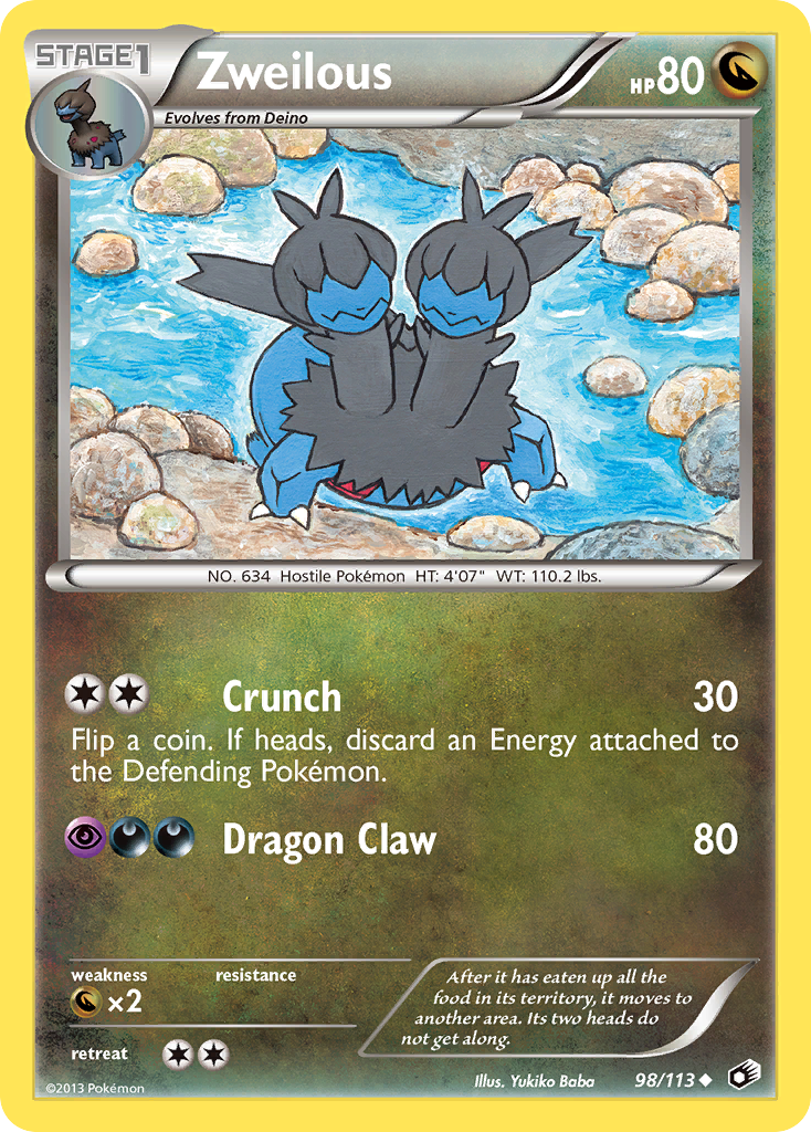 Zweilous 98 Uncommon card from Legendary Treasures