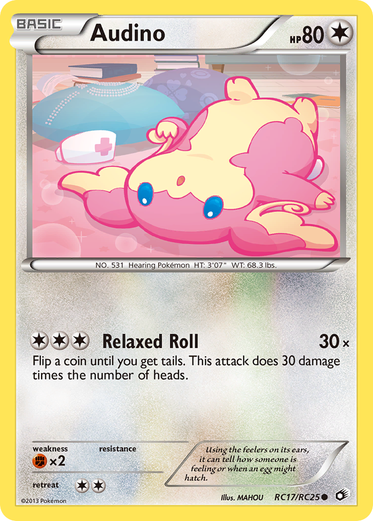 Audino RC17 Common card from Legendary Treasures