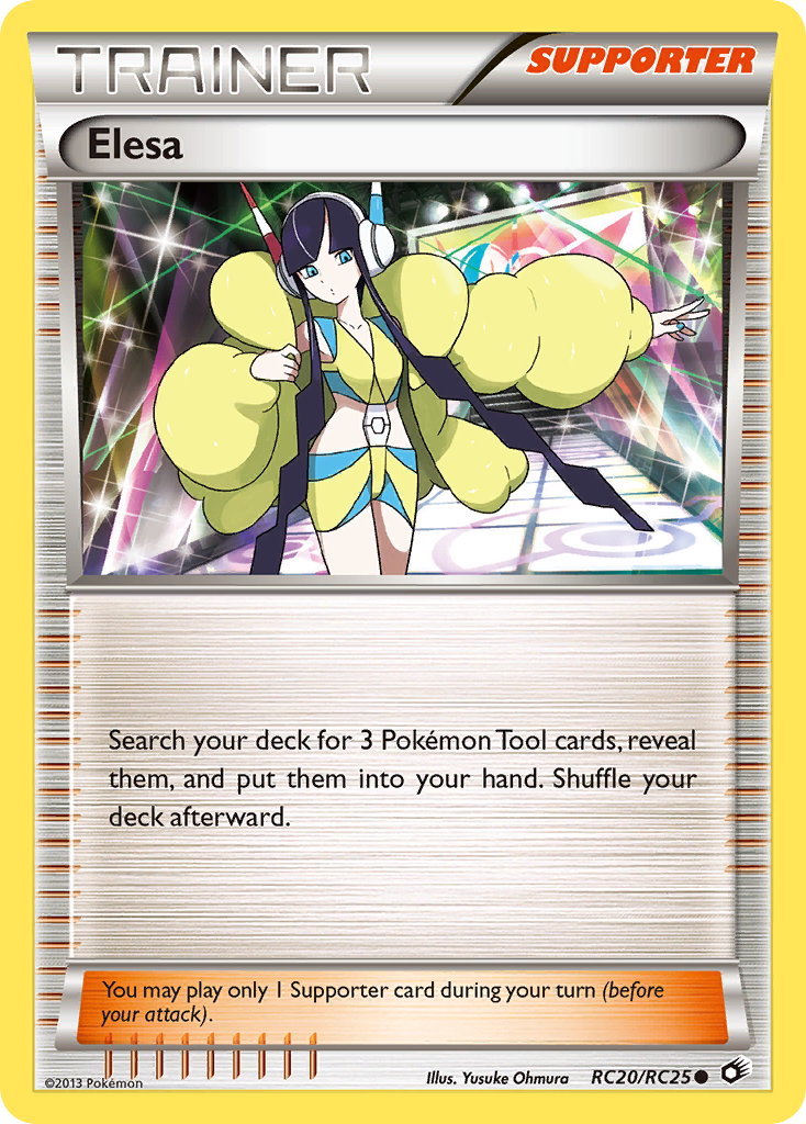 Elesa RC20/113 Common card from Legendary Treasures