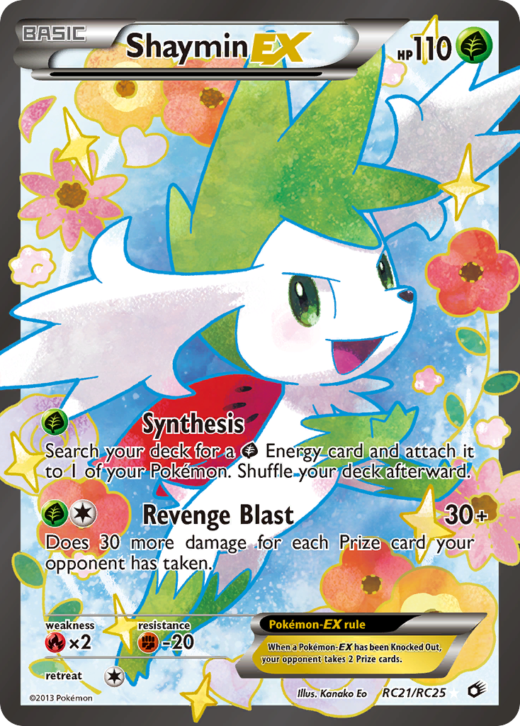Shaymin-EX RC21 Rare Ultra card from Legendary Treasures