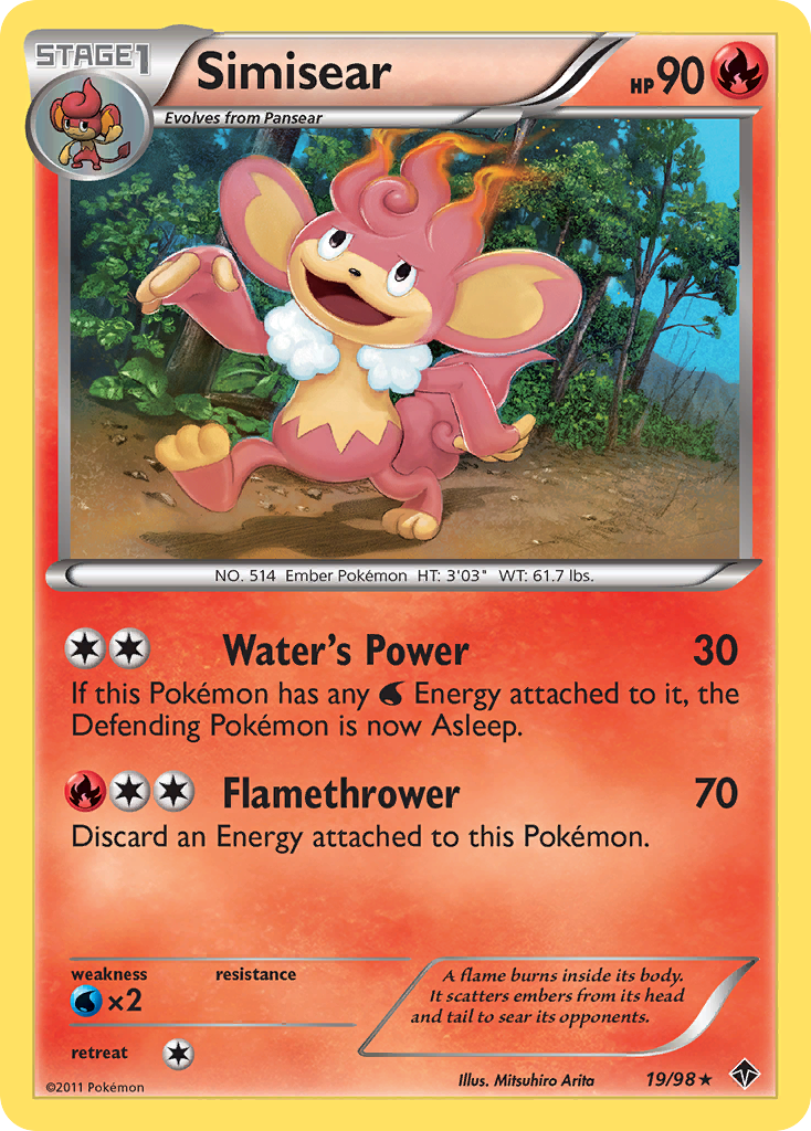 Simisear 19 Rare card from Emerging Powers