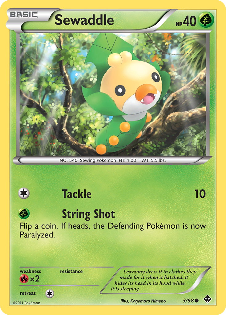 Sewaddle 3 Common card from Emerging Powers