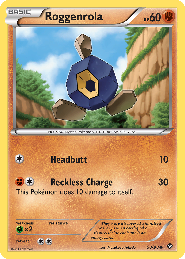 Roggenrola 50 Common card from Emerging Powers