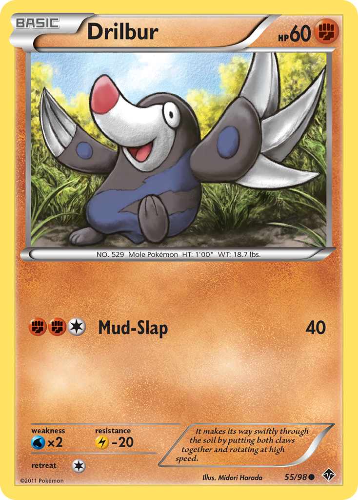Drilbur 55 Common card from Emerging Powers