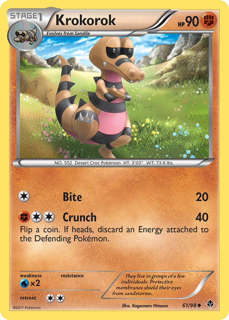 Krokorok 61/98 Uncommon card from Emerging Powers