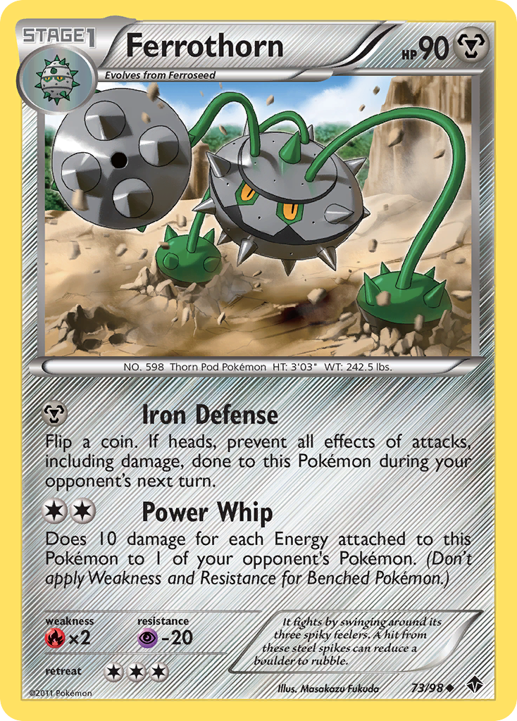 Ferrothorn 73 Uncommon card from Emerging Powers
