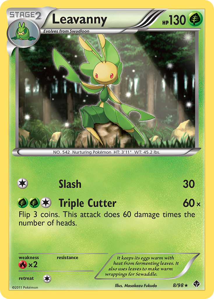 Leavanny 8/98 Rare card from Emerging Powers