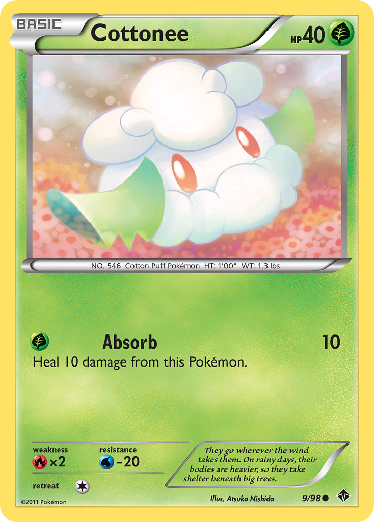 Cottonee 9 Common card from Emerging Powers