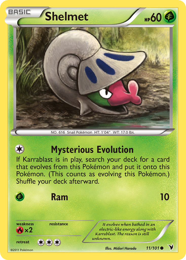 Shelmet 11 Common card from Noble Victories