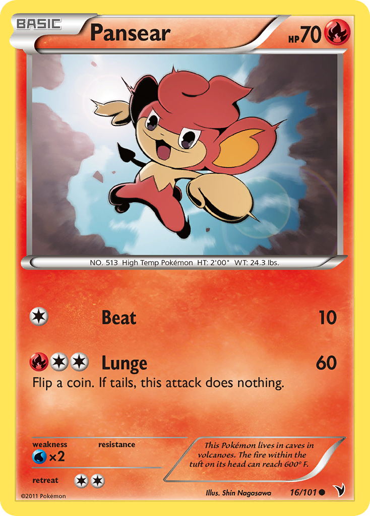 Pansear 16 Common card from Noble Victories