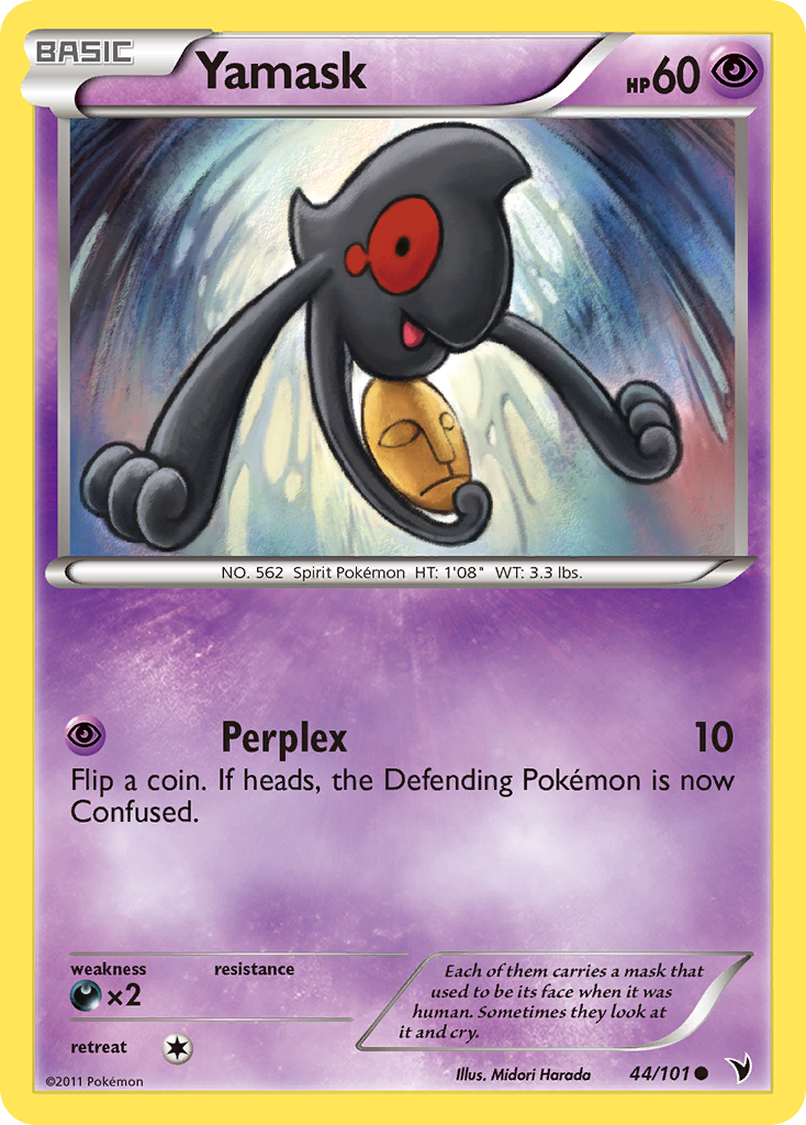 Yamask 44/101 Common card from Noble Victories