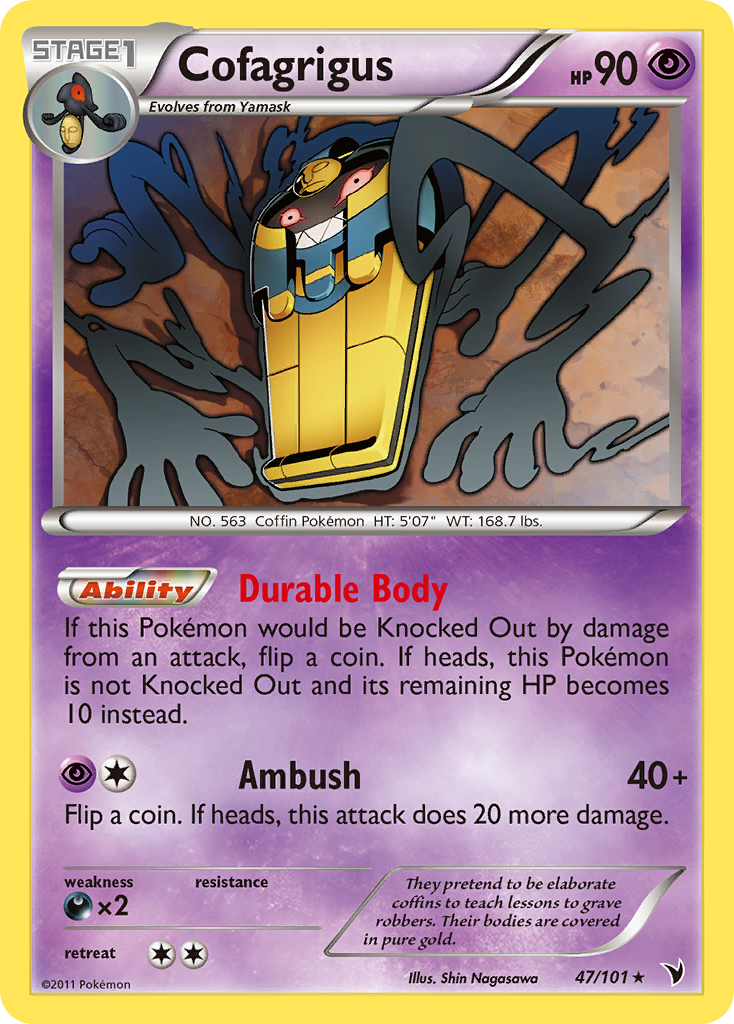 Cofagrigus 47/101 Rare card from Noble Victories