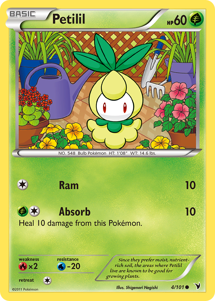 Petilil 4 Common card from Noble Victories