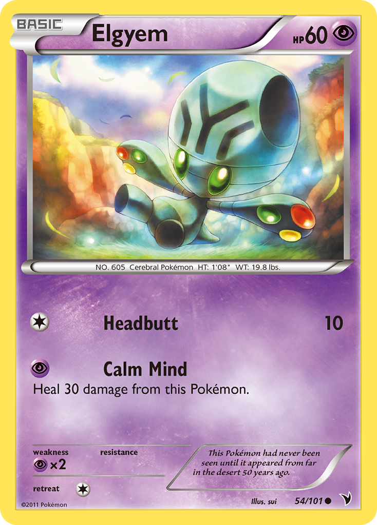 Elgyem 54 Common card from Noble Victories