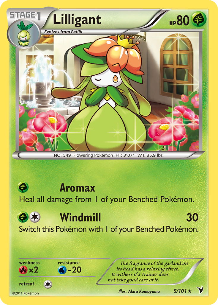 Lilligant 5 Rare card from Noble Victories