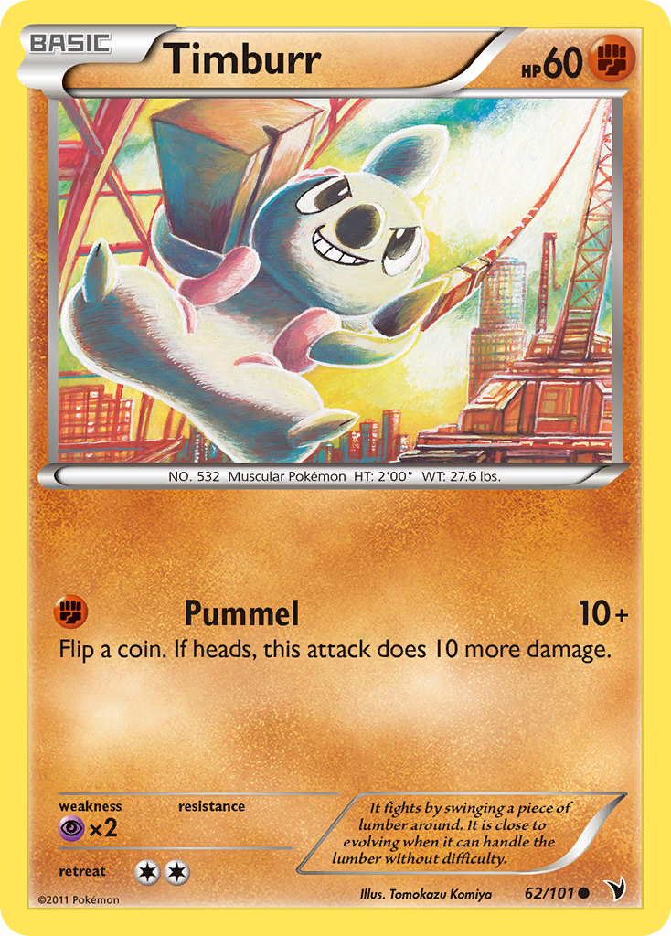 Timburr 62 Common card from Noble Victories