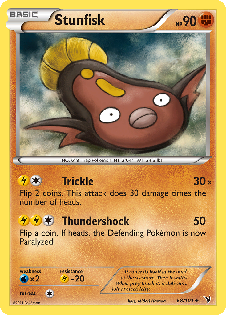 Stunfisk 68/101 Uncommon card from Noble Victories