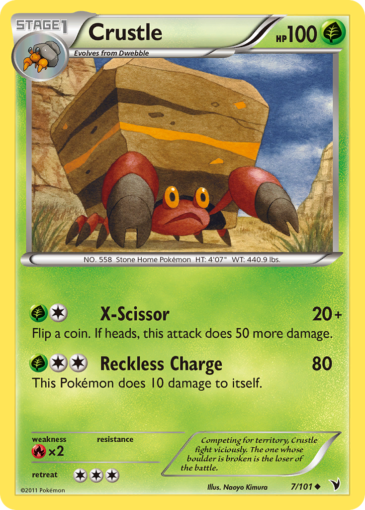 Crustle 7/101 Uncommon card from Noble Victories