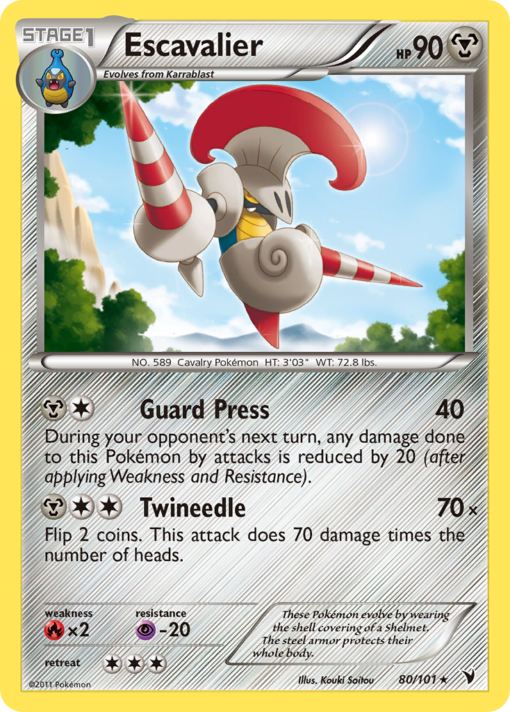 Escavalier 80 Rare card from Noble Victories