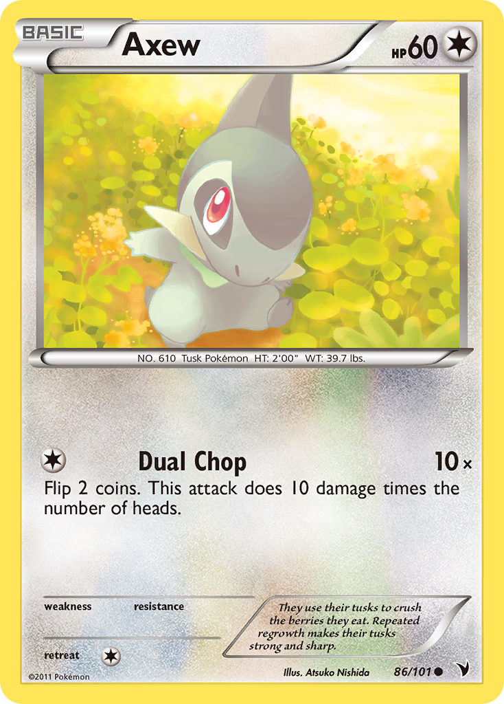 Axew 86/101 Common card from Noble Victories