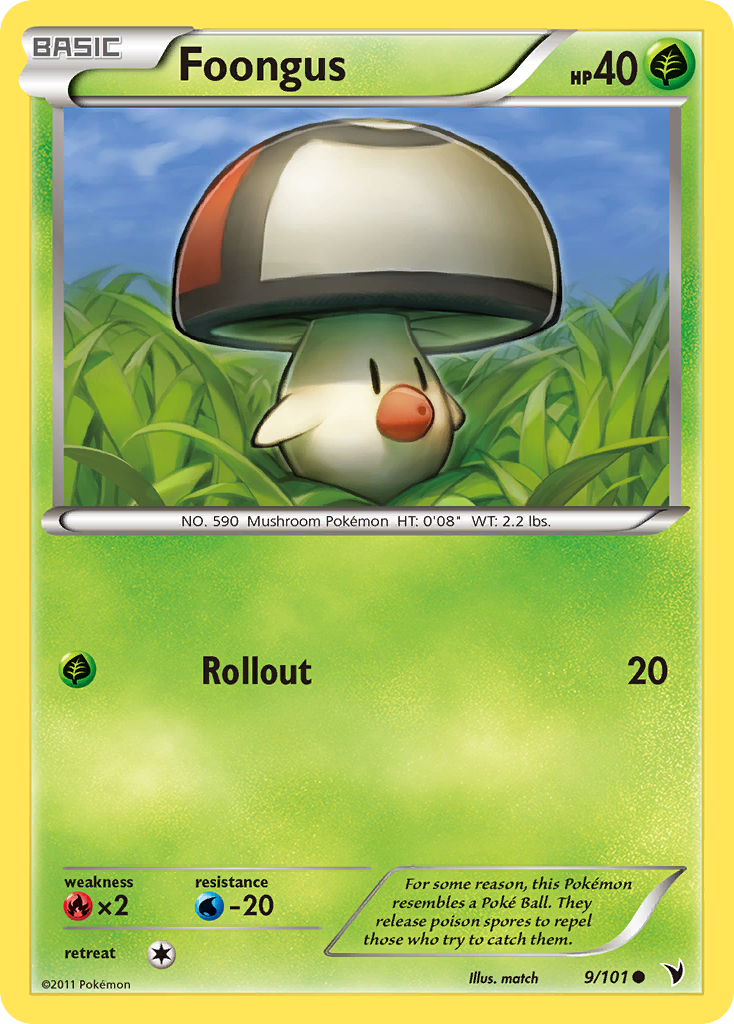 Foongus 9/101 Common card from Noble Victories