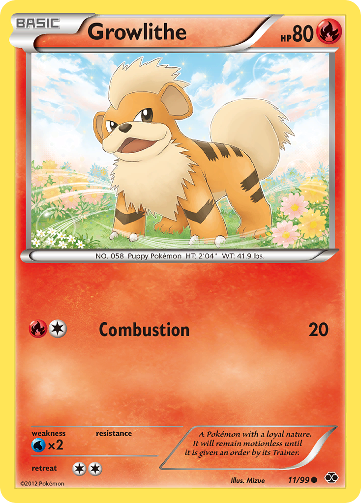 Growlithe 11 Common card from Next Destinies