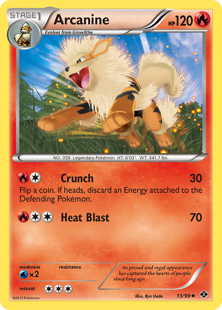 Arcanine 13 Uncommon card from Next Destinies