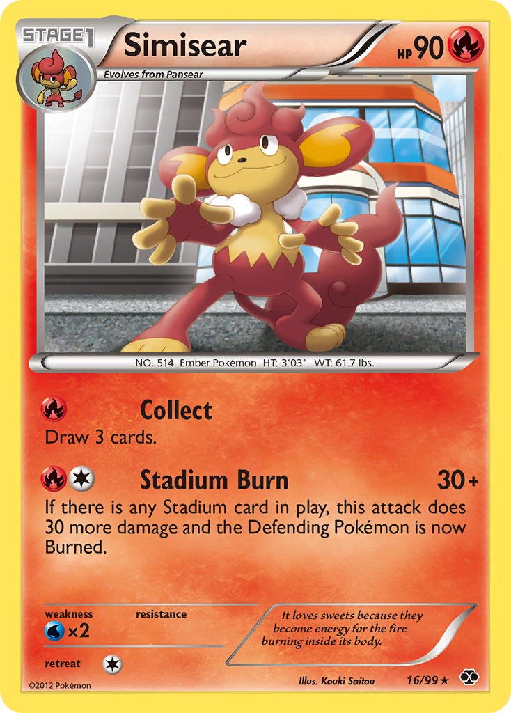 Simisear 16 Rare card from Next Destinies