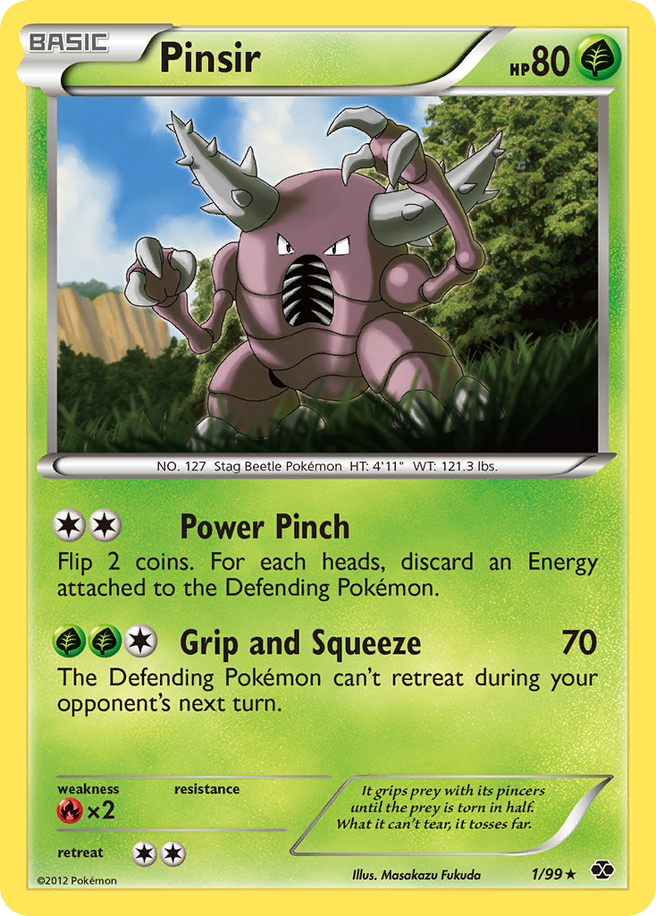 Pinsir 1/99 Rare card from Next Destinies