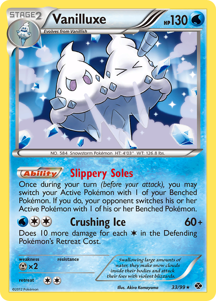 Vanilluxe 33 Rare Holo card from Next Destinies