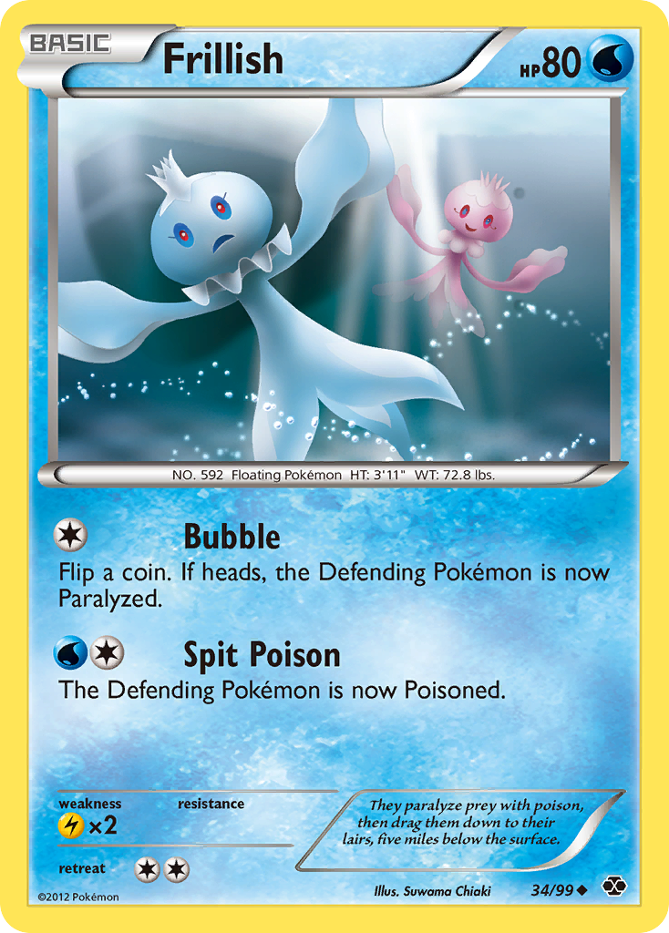 Frillish 34 Uncommon card from Next Destinies