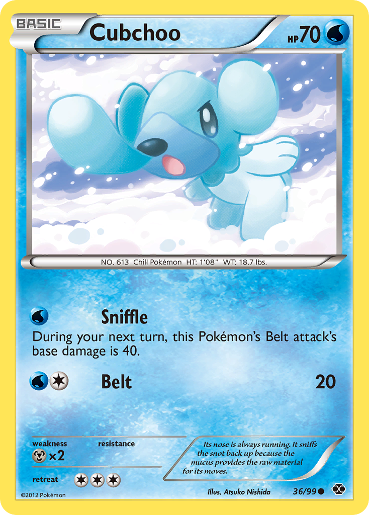 Cubchoo 36 Common card from Next Destinies