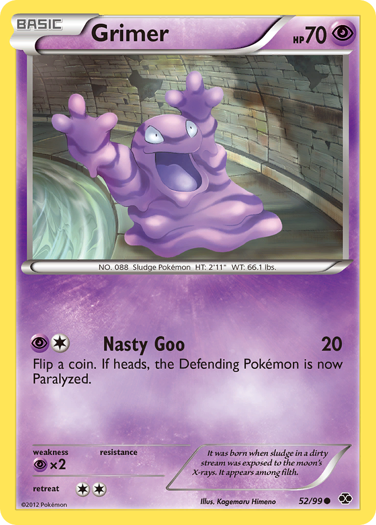 Grimer 52 Common card from Next Destinies