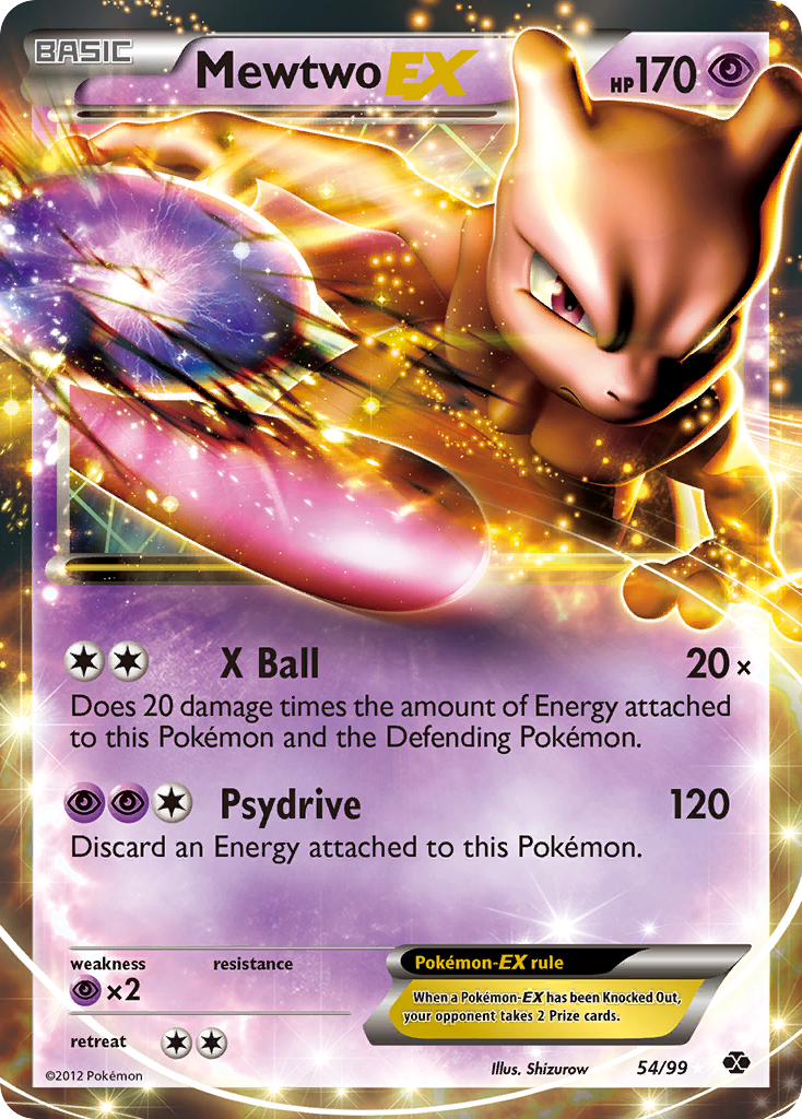 Mewtwo-EX 54 Rare Holo EX card from Next Destinies