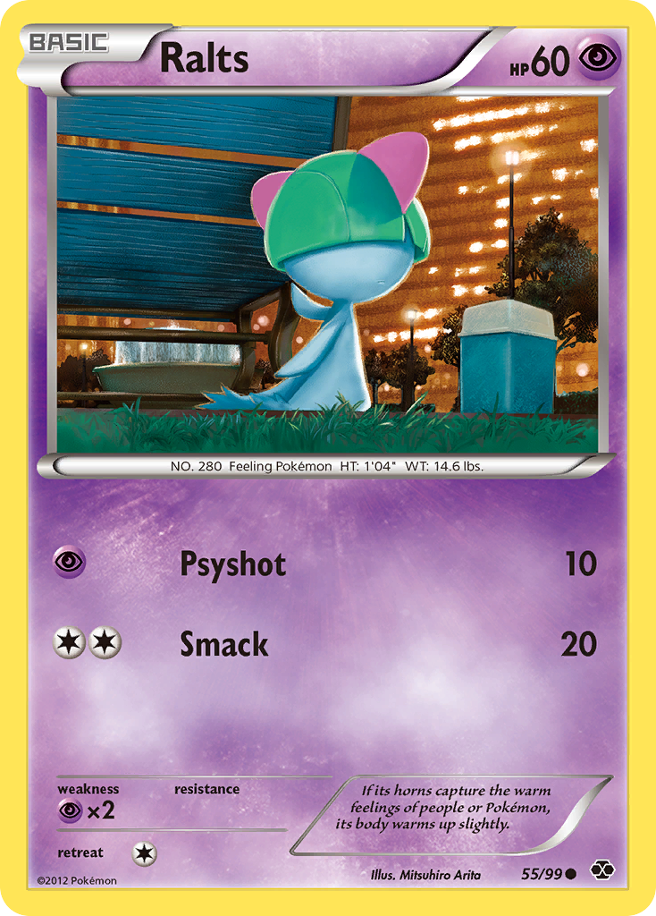 Ralts 55 Common card from Next Destinies