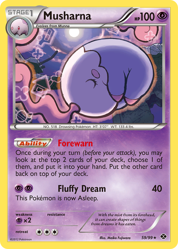 Musharna 59 Rare card from Next Destinies