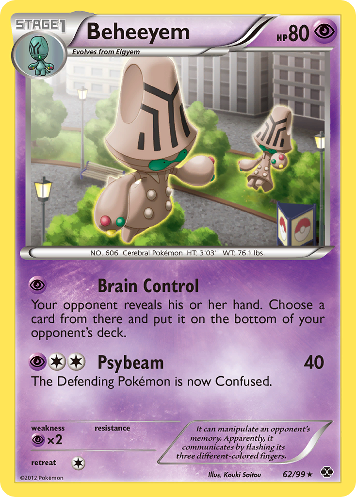 Beheeyem 62 Rare card from Next Destinies