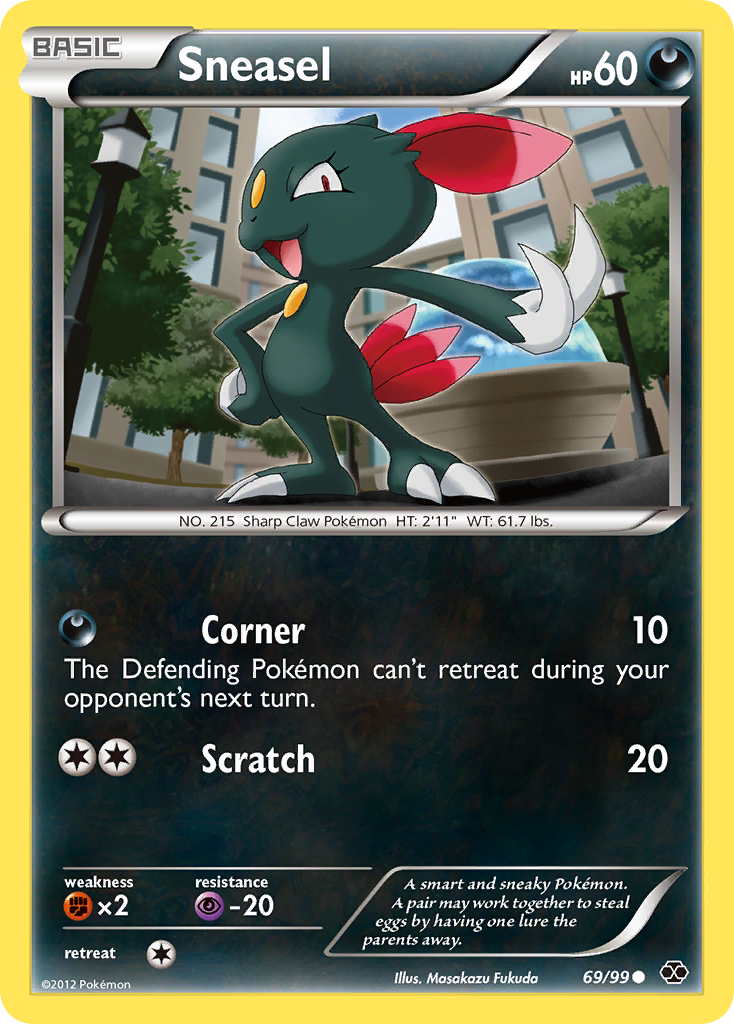 Sneasel 69/99 Common card from Next Destinies
