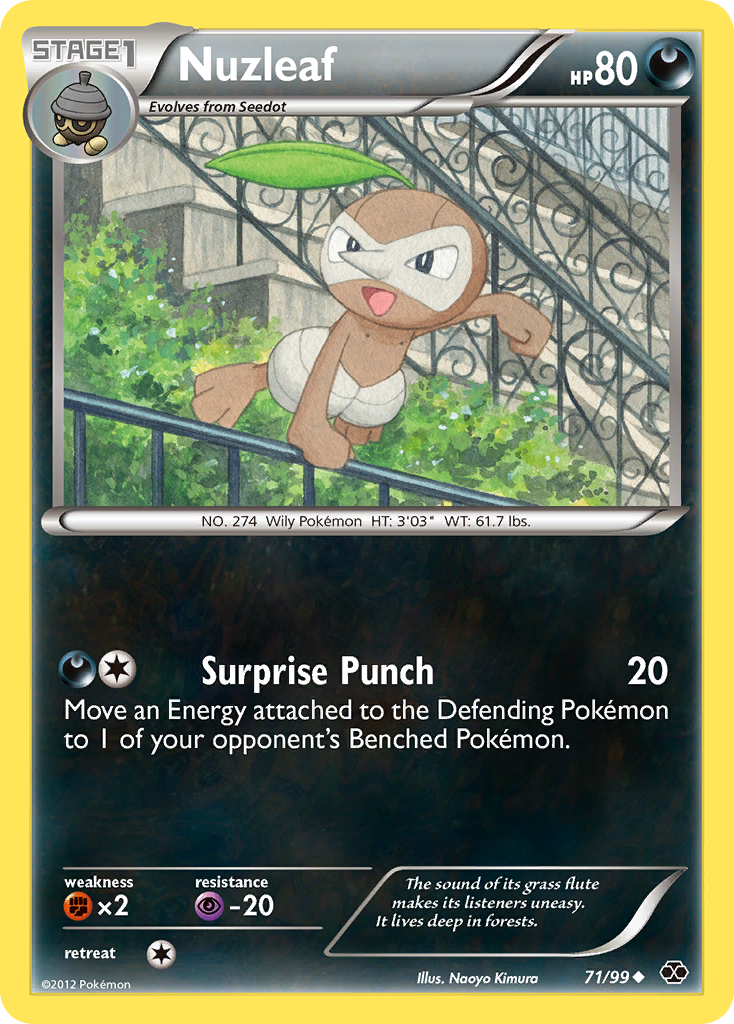 Nuzleaf 71 Uncommon card from Next Destinies