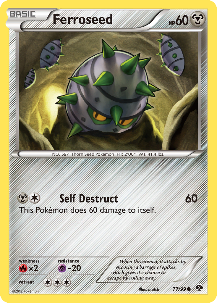 Ferroseed 77 Common card from Next Destinies