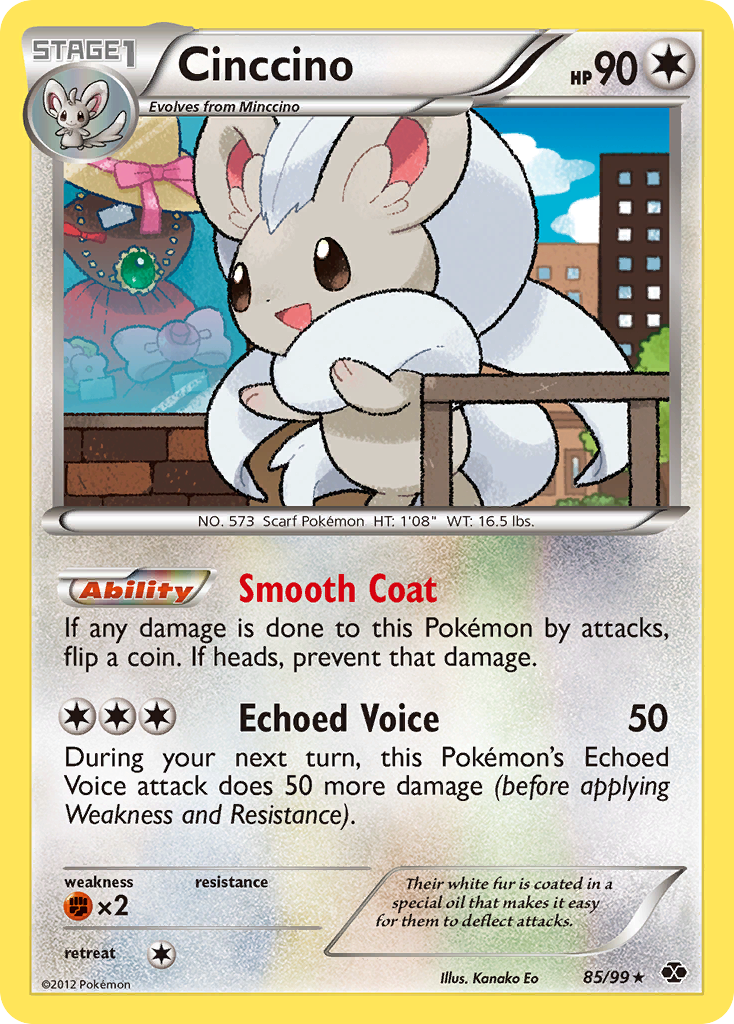 Cinccino 85 Rare Holo card from Next Destinies