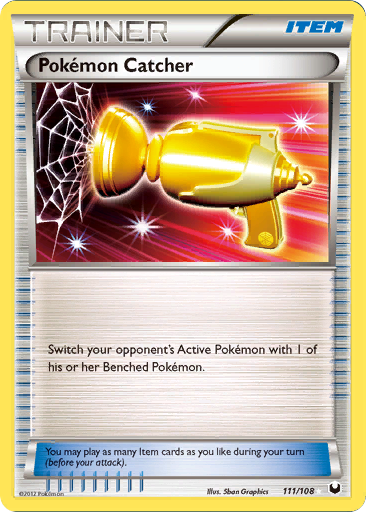 Pokémon Catcher 111 Rare Secret card from Dark Explorers