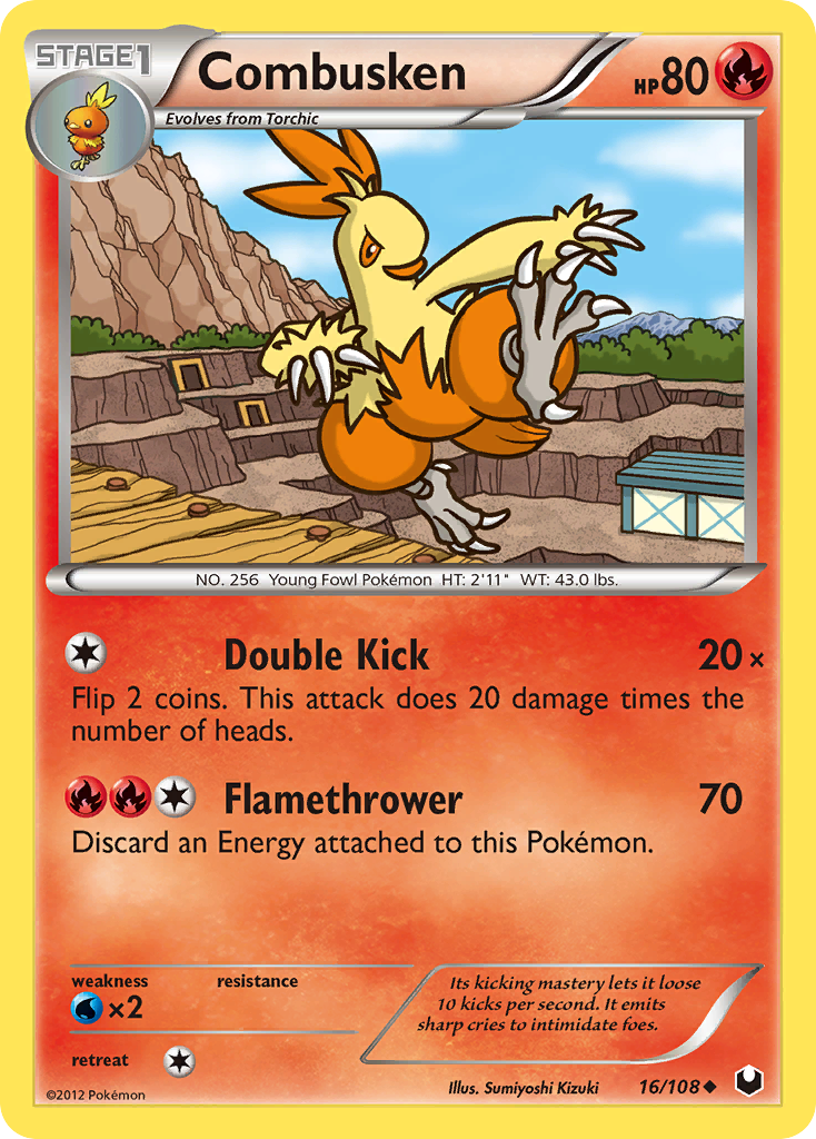 Combusken 16 Uncommon card from Dark Explorers