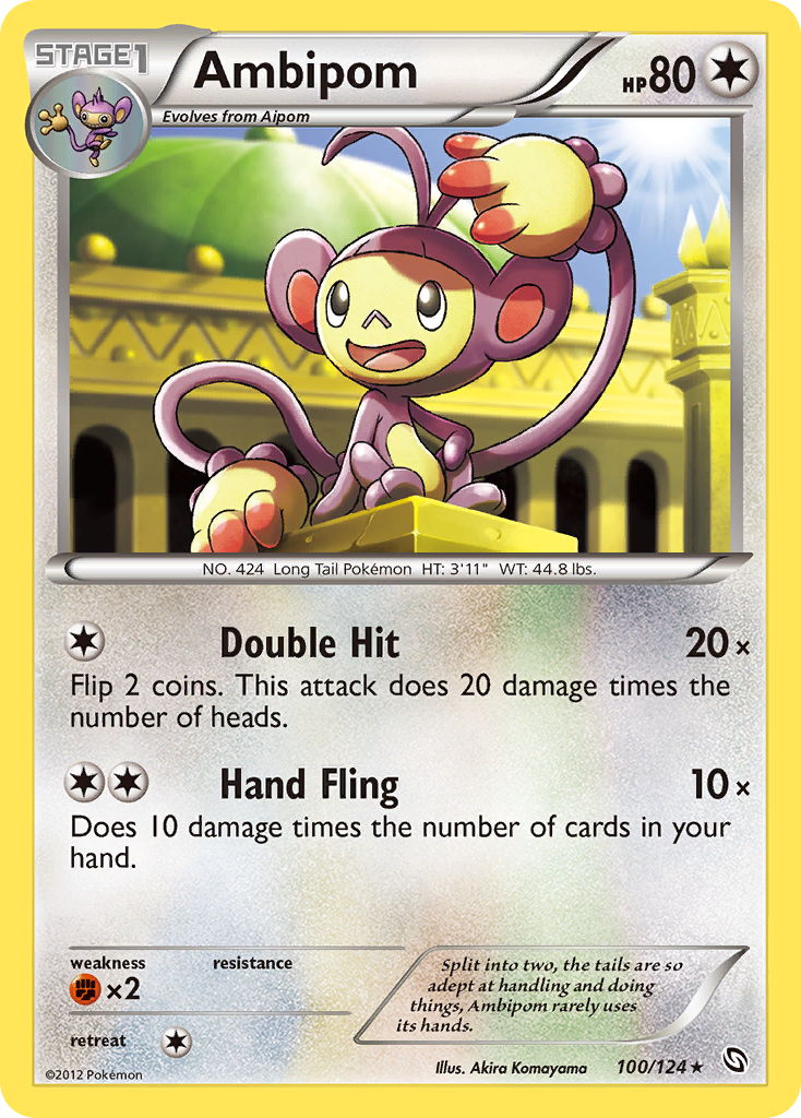 Ambipom 100/124 Rare card from Dragons Exalted