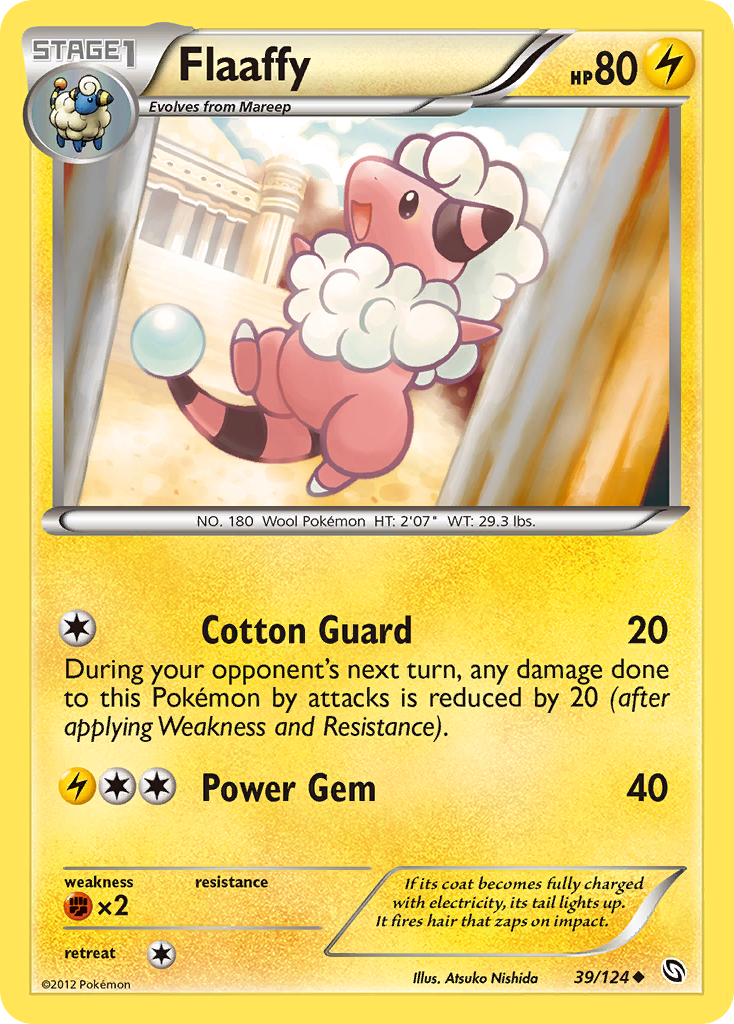 Flaaffy 39/124 Uncommon card from Dragons Exalted