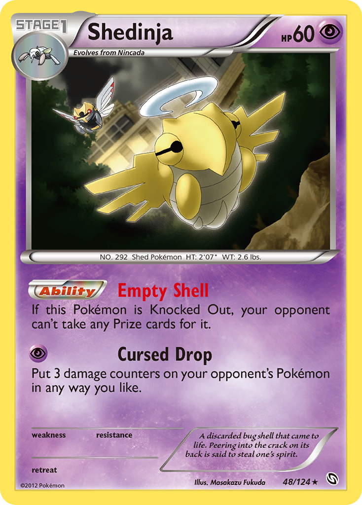 Shedinja 48 Rare card from Dragons Exalted