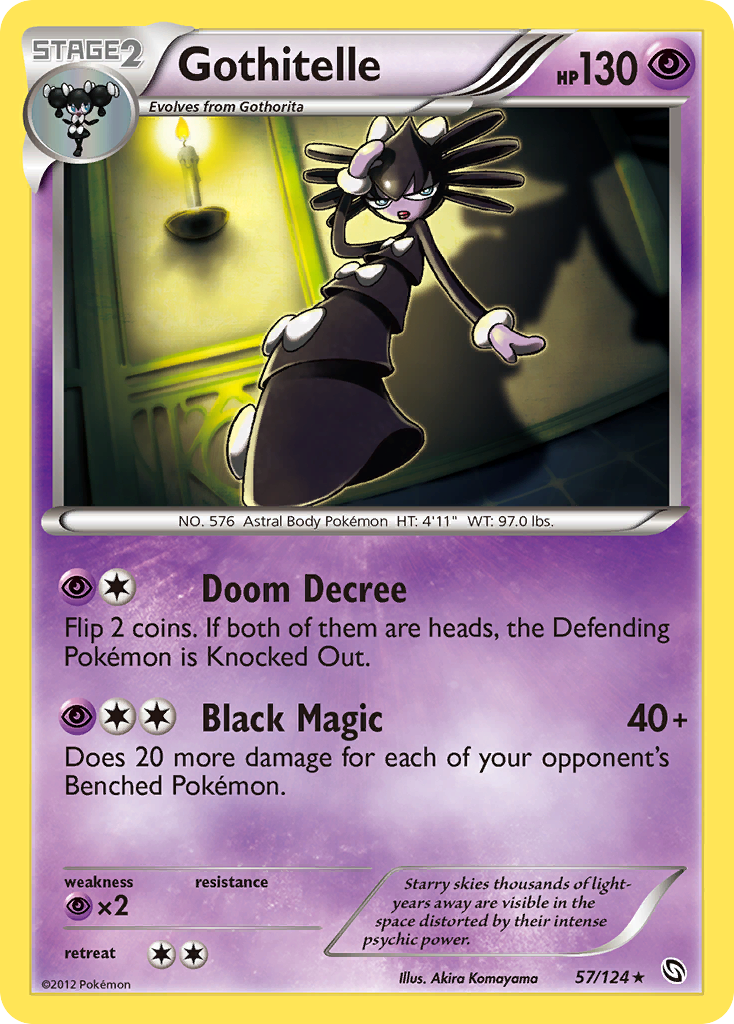 Gothitelle 57 Rare card from Dragons Exalted