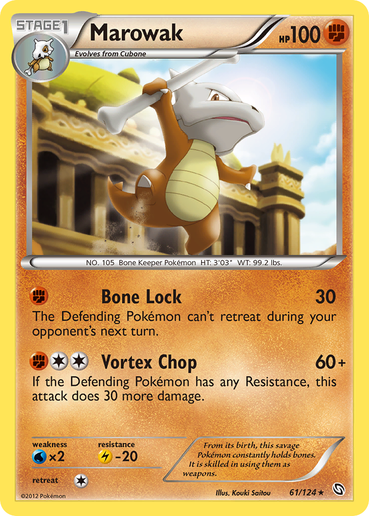 Marowak 61 Rare card from Dragons Exalted